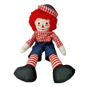 Vintage 1979 Handmade Raggedy Andy Doll Toy Collectible 21-inches Fabric